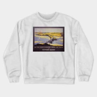 Vintage Southern Railway Travel Poster The West Country Crewneck Sweatshirt